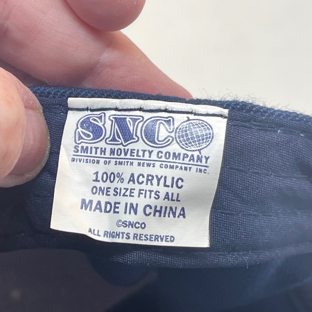 SNCO California Republic Hat Mens OSFM Navy Blue Bear Logo Cap - Picture 7 of 7